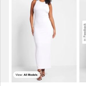 White backless express dress. Great for summer! Brand new with tags. Size S